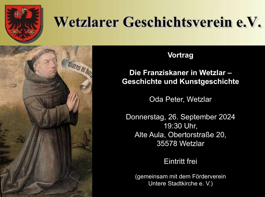 Vortragsreklame Franziskaner